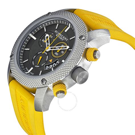 burberry sport watch grey and yellow|where to buy Burberry watches.